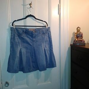 Candies denim skirt XL butterfly